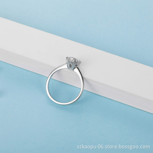 Engagement Silver Ring For Women Wedding Ring Crystal  925 Sterling Silver Jewelry Silver Jewelry Rings